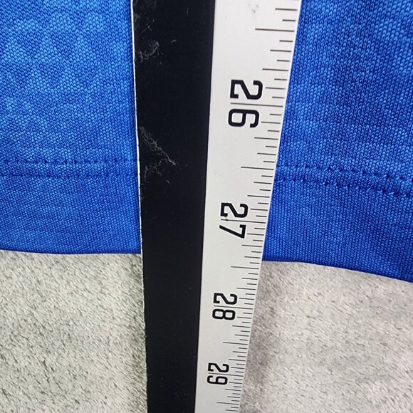 Men's Blue Marvel Captain America Shield Shirt 100% Polyester Short Sleeve L - Picture 8 of 9